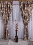 draperie blackout model baroc,crem /maro