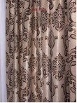 draperie blackout model baroc,crem /maro