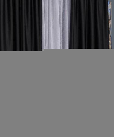 Draperie blackout negru Draperie blackout negru