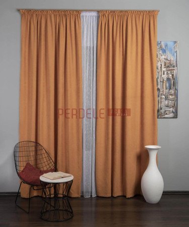 Draperie Petec, portocaliu
