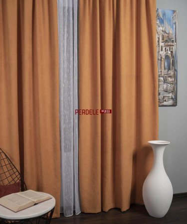 Draperie Petec, portocaliu