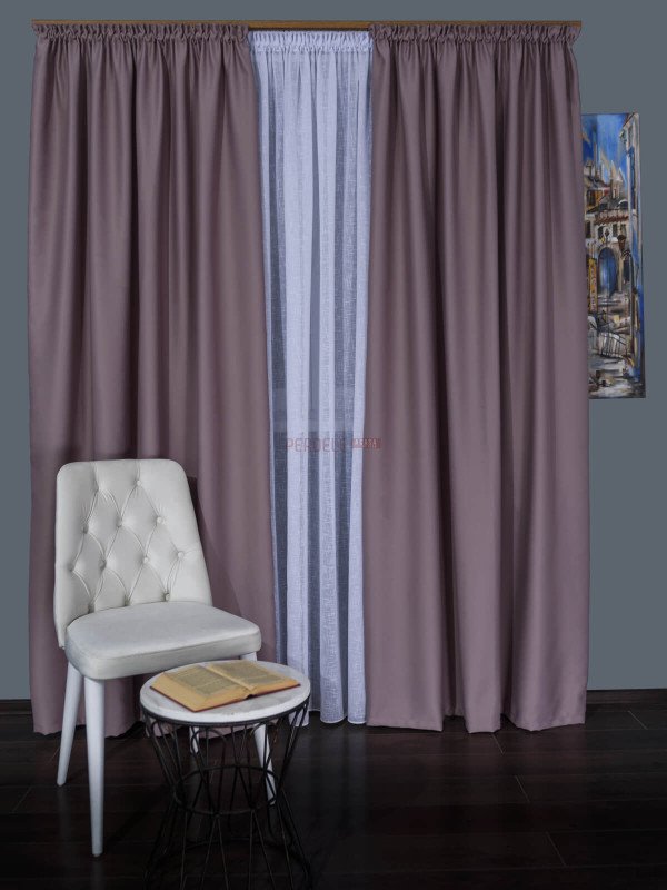 Draperie blackout roz prafuit