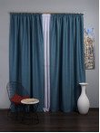 Draperie blackout rustic albastru