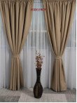 Draperie blackout rustic bej