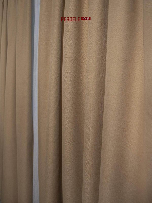 Draperie blackout rustic bej