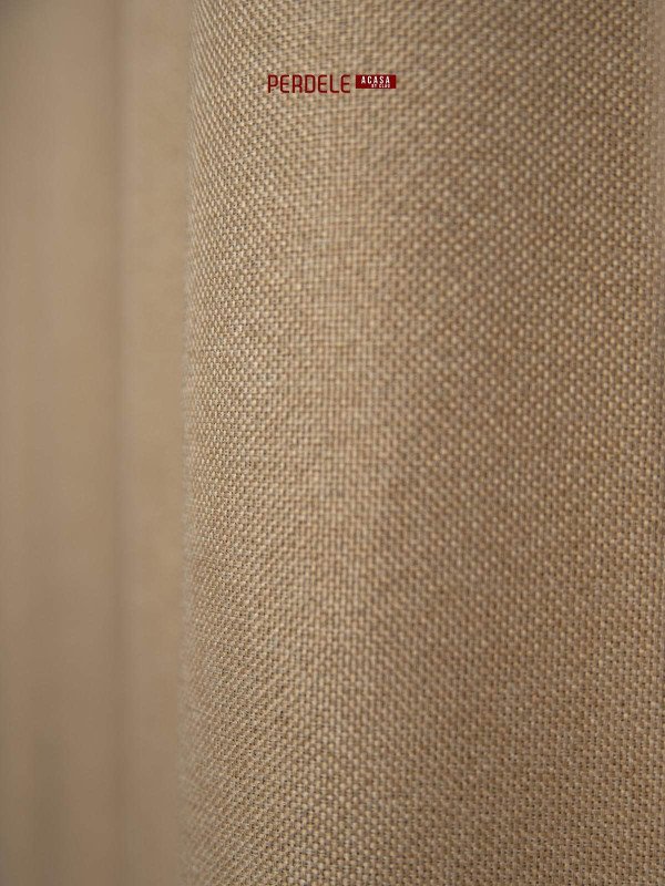 Draperie blackout rustic bej