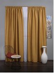 Draperie blackout rustic mustar
