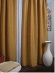 Draperie blackout rustic mustar