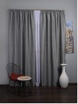 Draperie blackout rustic gri 2