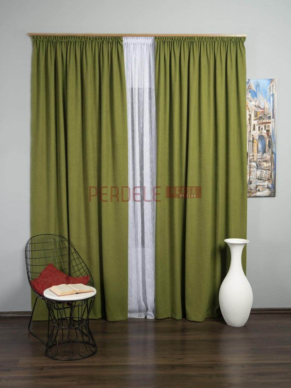 Draperie blackout verde gabi