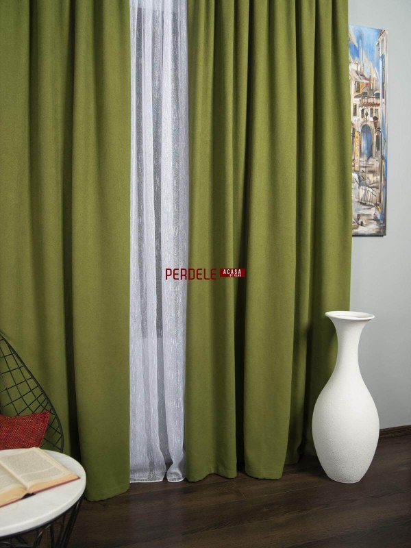 Draperie blackout verde gabi