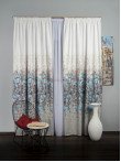 Draperie bumbac satinat flori multicolore