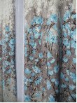 Draperie bumbac satinat flori multicolore