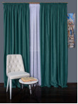 Draperie catifea albastru coral