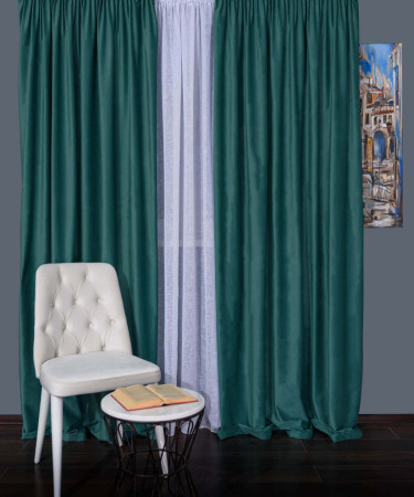 Draperie catifea albastru coral Draperie catifea albastru coral