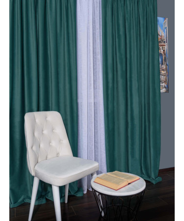 Draperie catifea albastru coral Draperie catifea albastru coral