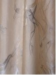 Draperie catifea bej cu insertii aurii