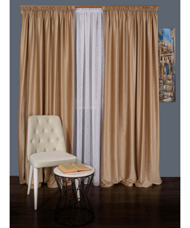 Draperie catifea bej Draperie catifea bej