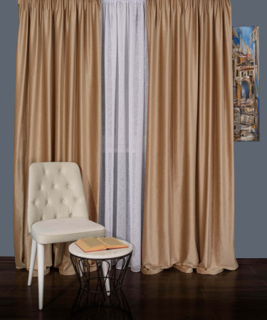 Draperie catifea bej Draperie catifea bej