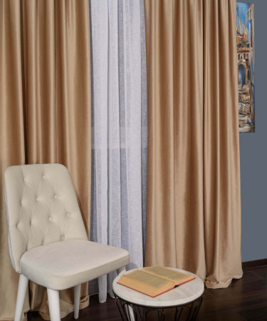 Draperie catifea bej Draperie catifea bej
