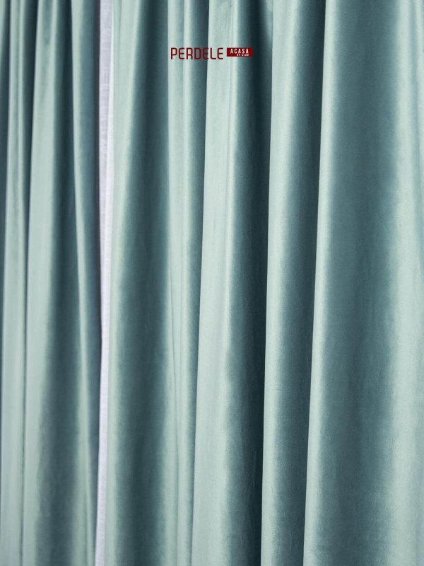 Draperie catifea bleu