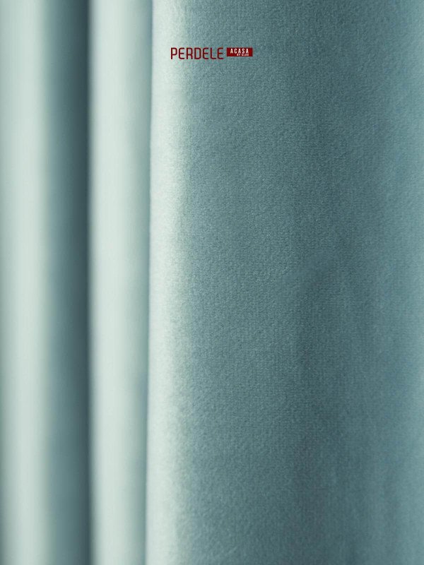 Draperie catifea bleu