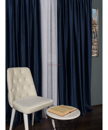 Draperie catifea bleumarin Draperie catifea bleumarin
