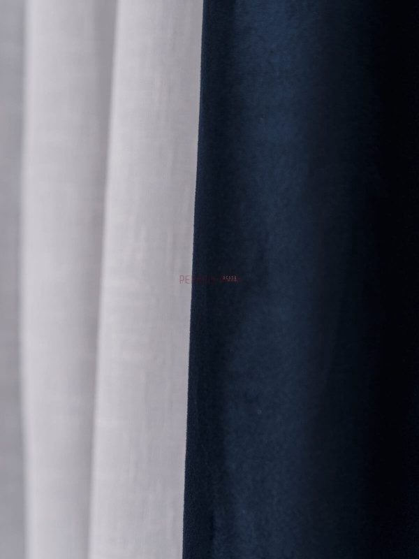 Draperie catifea bleumarin