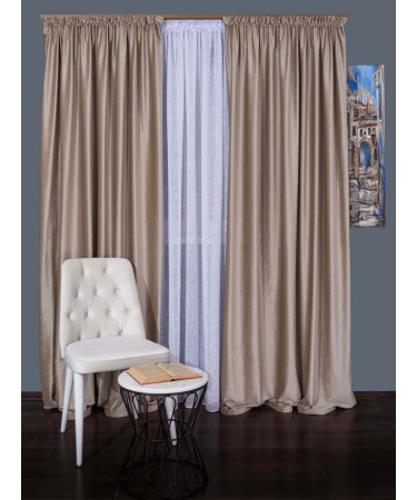 Draperie catifea cappuccino Draperie catifea cappuccino