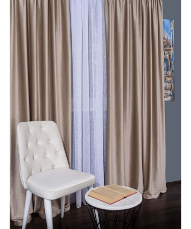 Draperie catifea cappuccino Draperie catifea cappuccino
