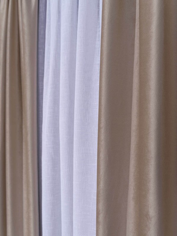 Draperie catifea cappuccino