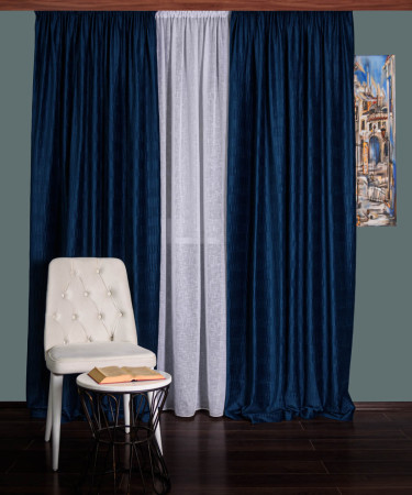 Draperie catifea creponata,albastru imperial Draperie catifea creponata,albastru imperial