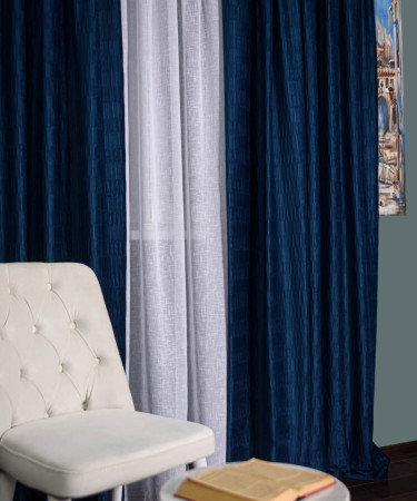 Draperie catifea creponata,albastru imperial Draperie catifea creponata,albastru imperial