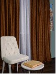 Draperie catifea creponata,caramiziu