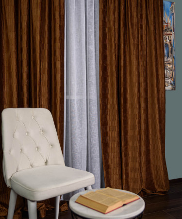 Draperie catifea creponata,caramiziu Draperie catifea creponata,caramiziu