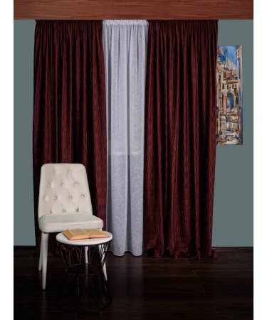 Draperie catifea creponata, burgundy Draperie catifea creponata, burgundy