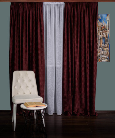 Draperie catifea creponata, burgundy Draperie catifea creponata, burgundy