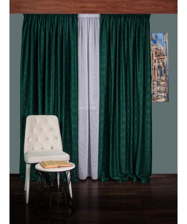 Draperie catifea creponata,verde