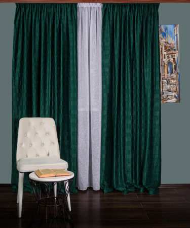Draperie catifea creponata,verde Draperie catifea creponata,verde