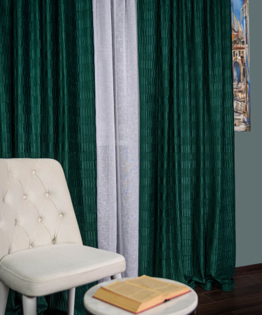 Draperie catifea creponata,verde Draperie catifea creponata,verde