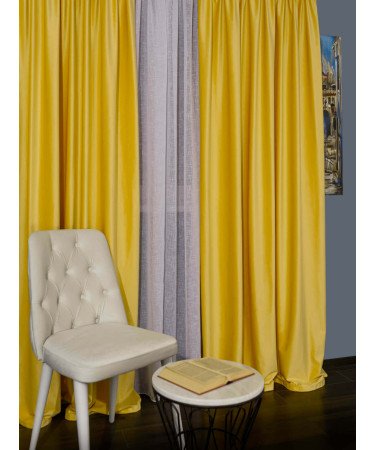 Draperie catifea galben Draperie catifea galben