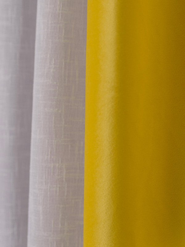 Draperie catifea galben