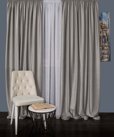 Draperie catifea gri 1 Draperie catifea gri 1