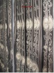 Draperie catifea gri cu broderie