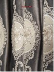 Draperie catifea gri cu broderie