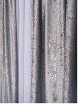 Draperie catifea gri cu insertii auriu/argintiu