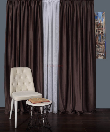 Draperie catifea maro Draperie catifea maro