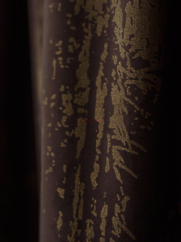 Draperie catifea maro/auriu