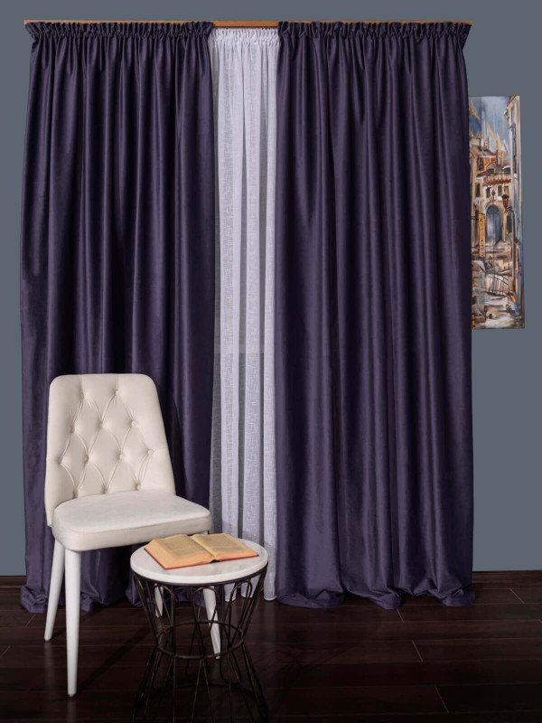 Draperie catifea mov 2