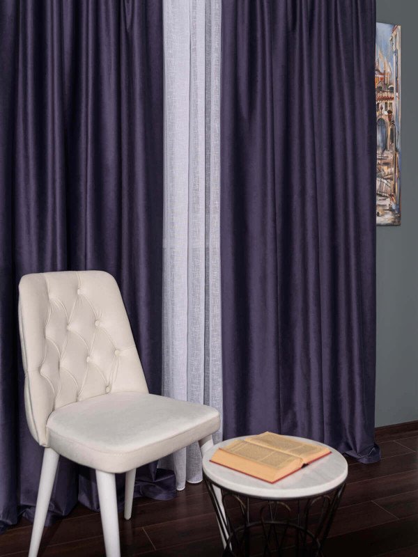 Draperie catifea mov 2